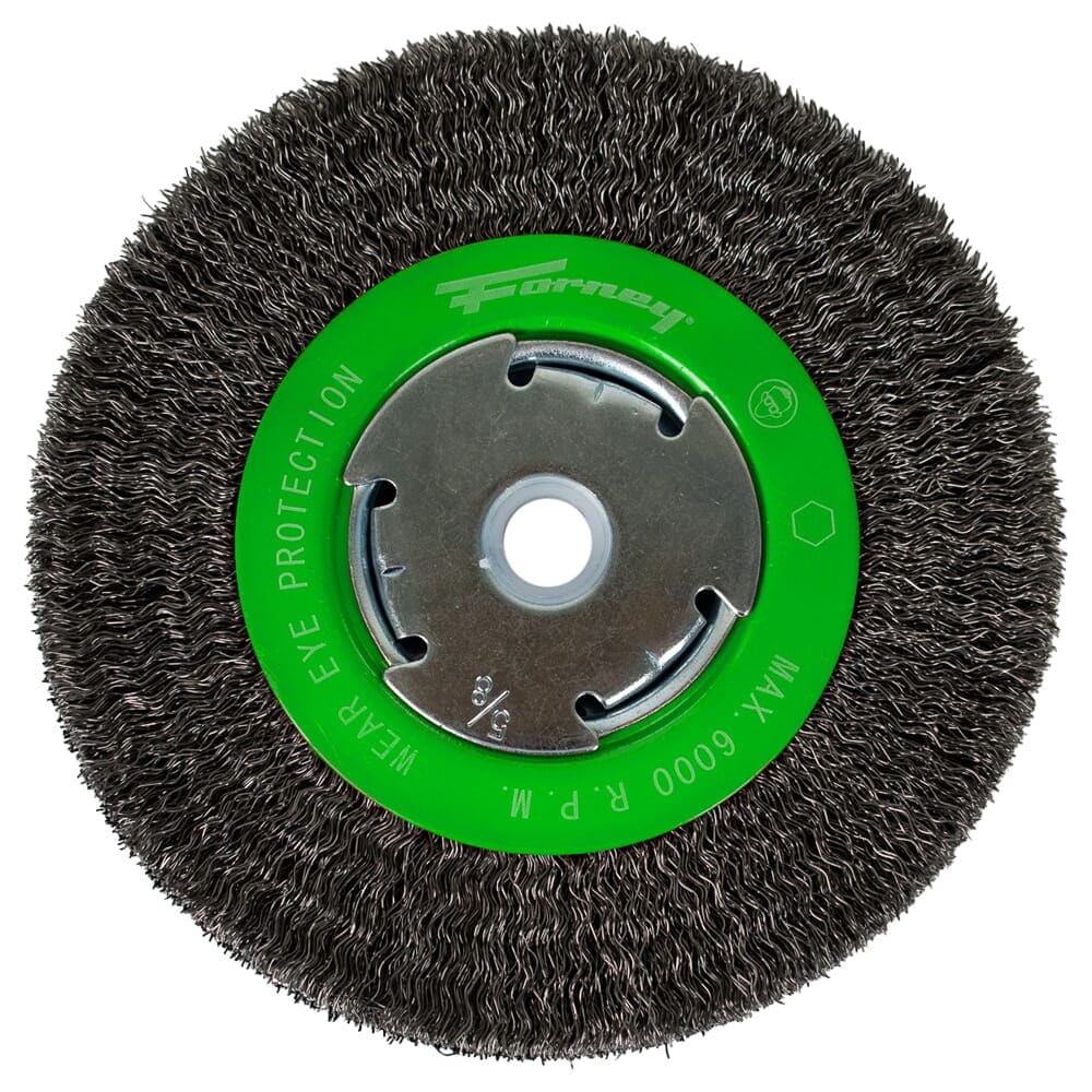 72752 Wire Wheel, Crimped, 6 in x